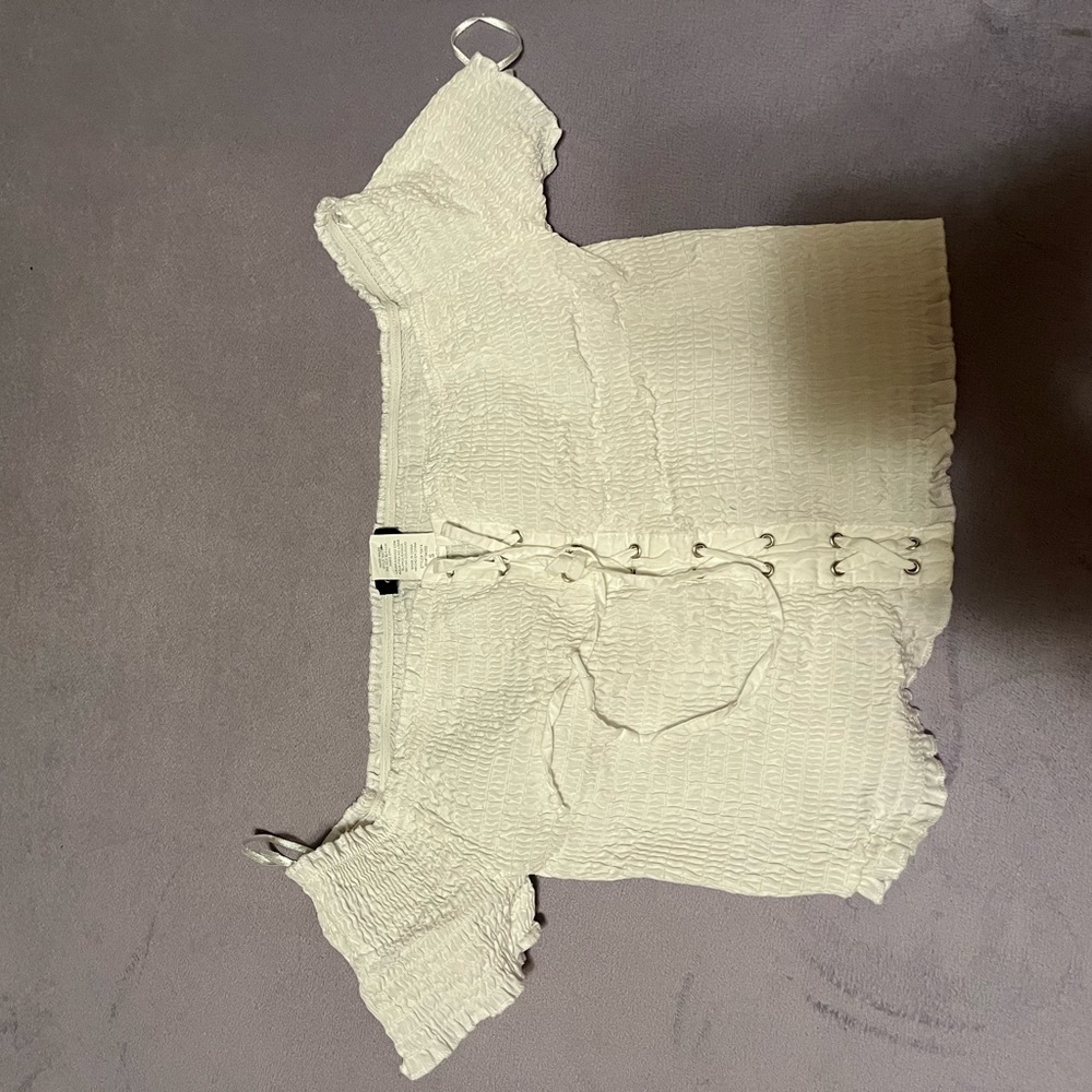 White Crop Top